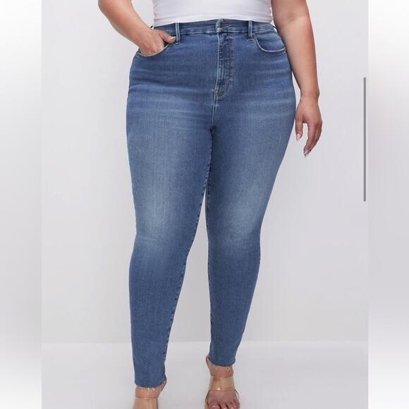 Good American Always Fits Good Legs Stretch Skinny Cropped Jeans Sz 28-32 - Picture 2 of 15